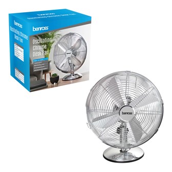 12" Chrome Desk Fan