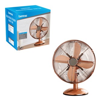 12" Copper Desk Fan