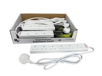 6 Way 2M Surge Protected Extension Lead - 13A