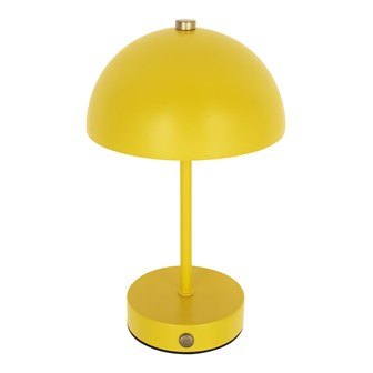 25cm Metal Mushroom Table Lamp - Yellow