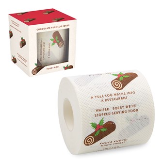 Yule Log Joke Toilet Roll