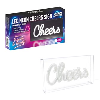 CHEERS Acrylic Box Neon Light