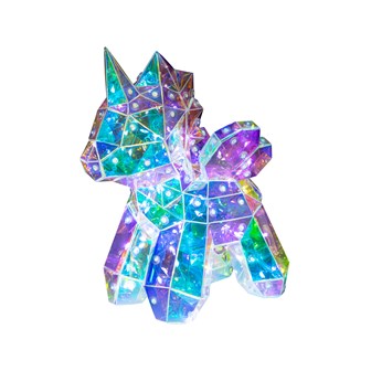 20cm Unicorn Irridescent Lamp