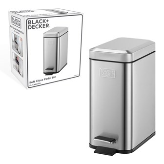 B+D 5L Slimline Soft Close Pedal Bin