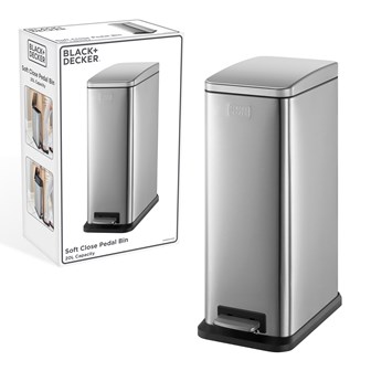 B+D 20L Slimline Soft Close Pedal Bin