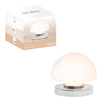 Opal Dome Table Lamp Chrome