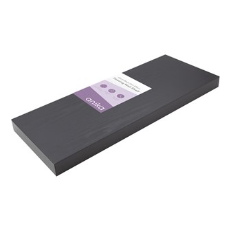 60cm Black Wood Effect Floating Shelf