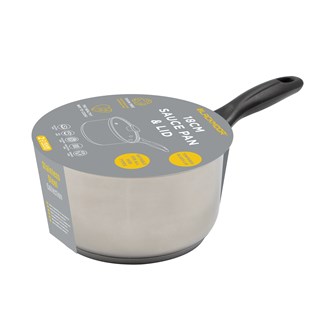 Blackmoor 18cm Stainless Steel Saucepan with Lid