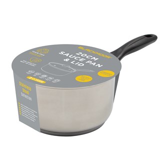 Blackmoor 20cm Stainless Steel Saucepan with Lid
