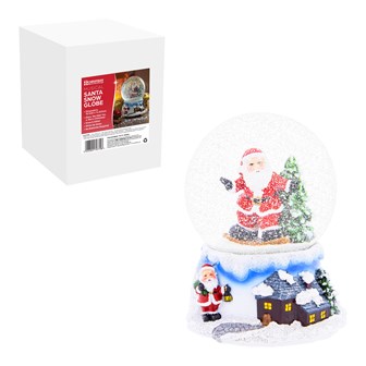 Wind Up Musical Santa Snowglobe