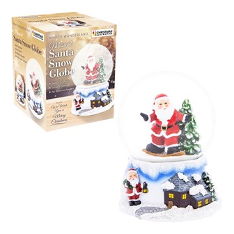 Wind Up Musical Santa Snowglobe