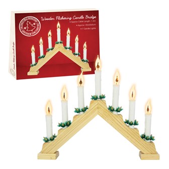 Pine Flickering Candle Bridge