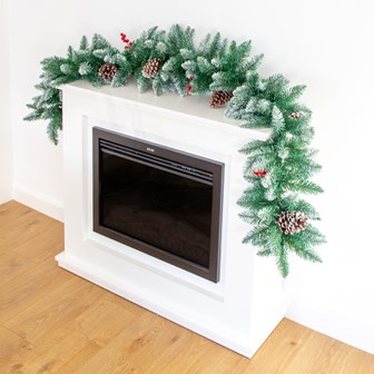 6FT Garland with Pinecones