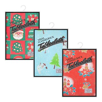 52"x 70" Festive Design Table Cloth - 3 Assorted