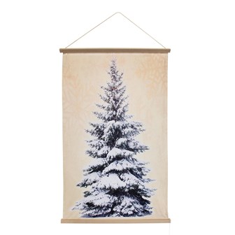 Pre-Lit Wall Hanging Christmas Tree Tapestry