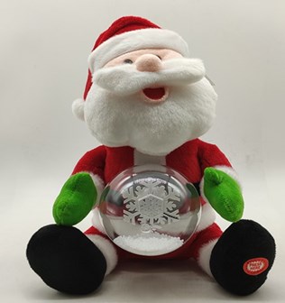 Santa With Musical LED Snow Ball