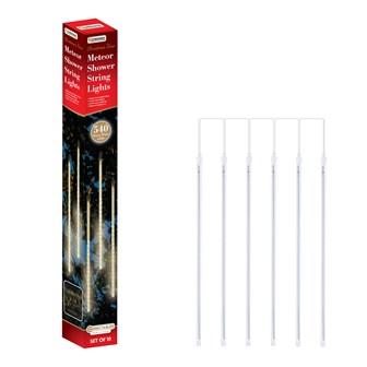 10PC 540LED Meteor Shower Light -Warm White