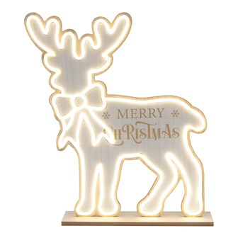 Neon light reindeer table decoration