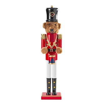 60cm Bear Wooden Nutcracker