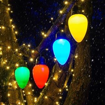 Set of 4 Giant Cone Bulb Light