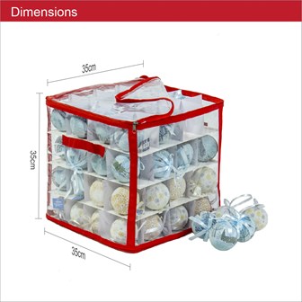 Christmas Bauble Storage Box Holds 64 Baubles