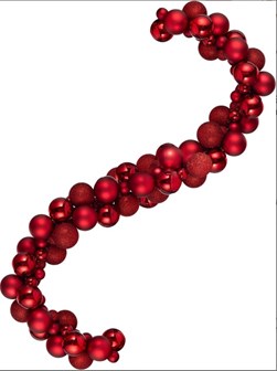 Red Bauble Garland