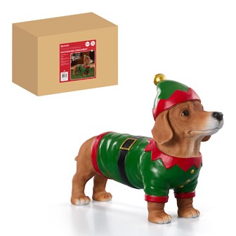 Dog in Christmas Jumper Ornament 27cm - SausageDog