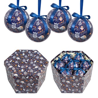 14pc Navy Blue Festival Animal Baubles