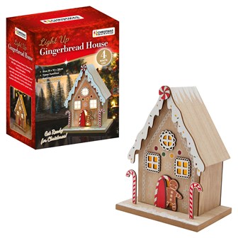 Wooden LED GingerBread House