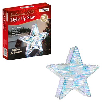 3D Iridescent Film Metal Frame Star  Deco Light