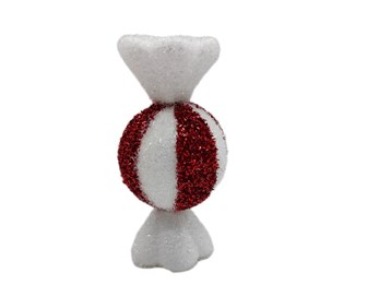 Red & White Candy Ball Xmas Tree Deco