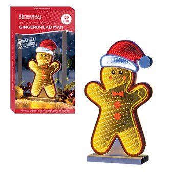Infinity Gingerbread Man LED Mirror Light