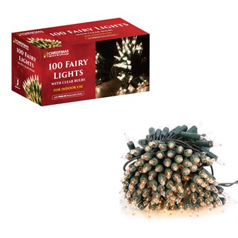 100 Shadeless Clear Fairy Lights