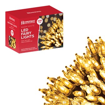 200 Shadeless Clear LED Fairy Lights