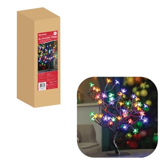 45CM 48 LED Blossom Tree - Multi Coloured