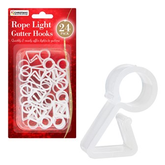 24 Rope Light Gutter Hooks
