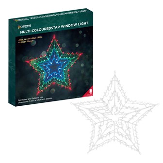 100 Multi Colour LED Star Silhouette