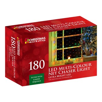 180 LED Net Chaser Lights - Multi Coloured