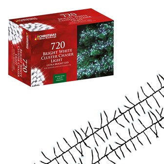 720 LED White Chaser Cluster Light