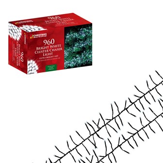 960 LED White Chaser Cluster Light