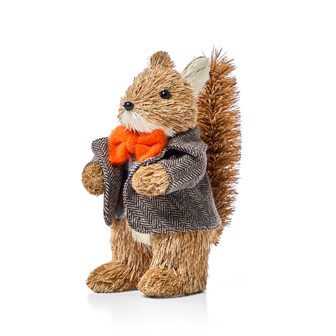 7.5" Mr Squirrel Straw Decor