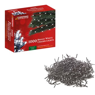 1000 LED White Chaser Lights