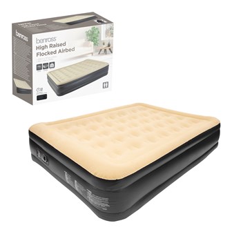 High Raised Queen Airbed + Built-in Pump