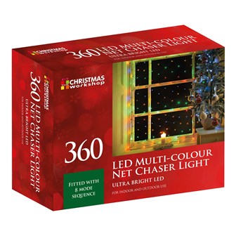 360 LED Net Chaser Lights- Multi Coloured