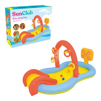 Sun Club 2.2M Slide Play Pool with Water Spray