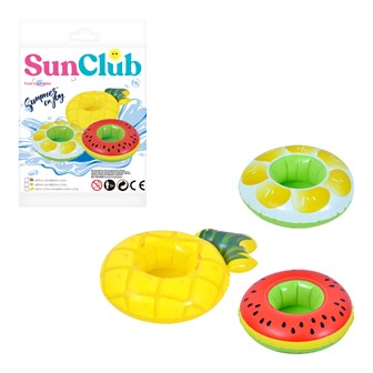 Sun Club Inflatable Fruit Design Cup Holder - Asst