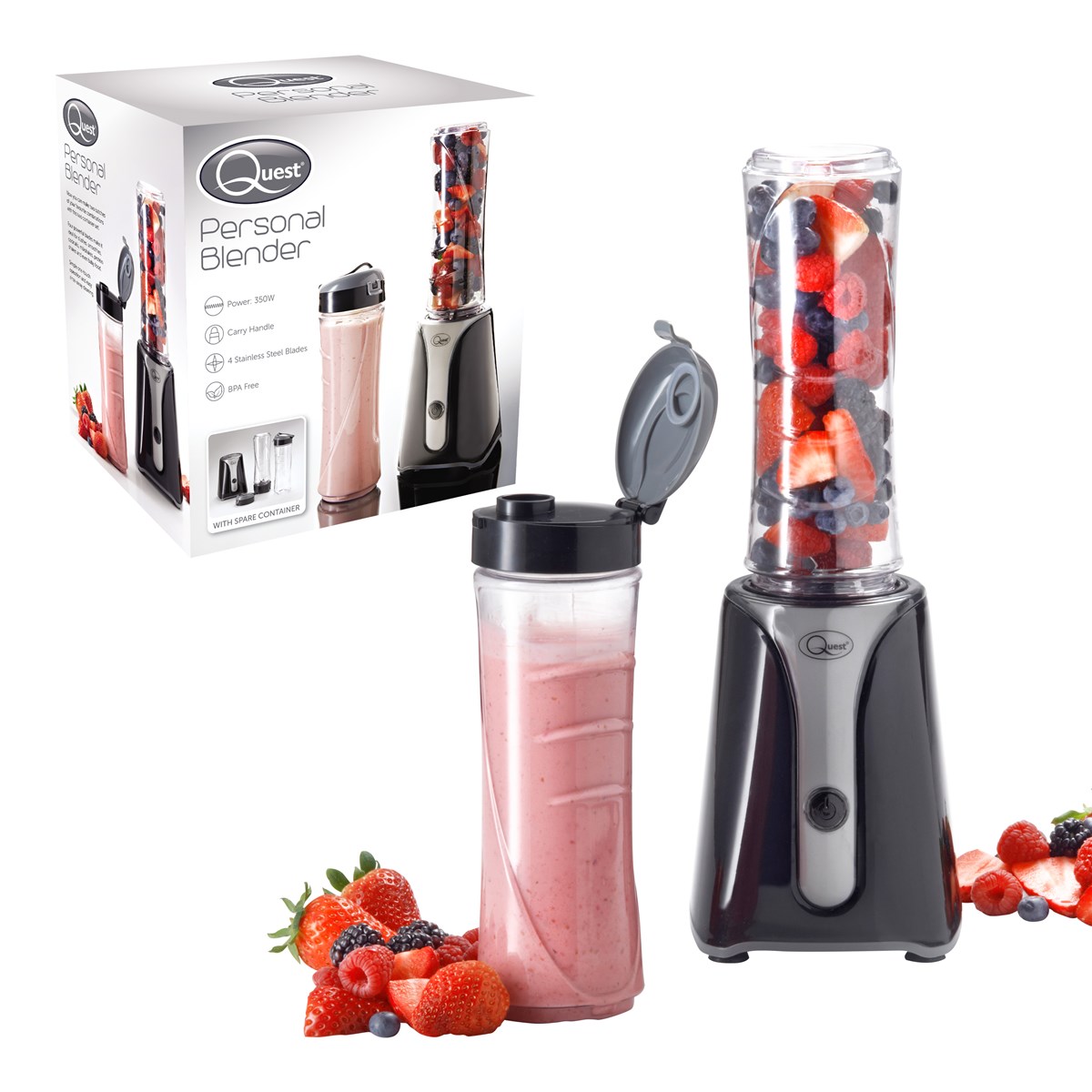 Personal Blender BPA Free Black & Grey