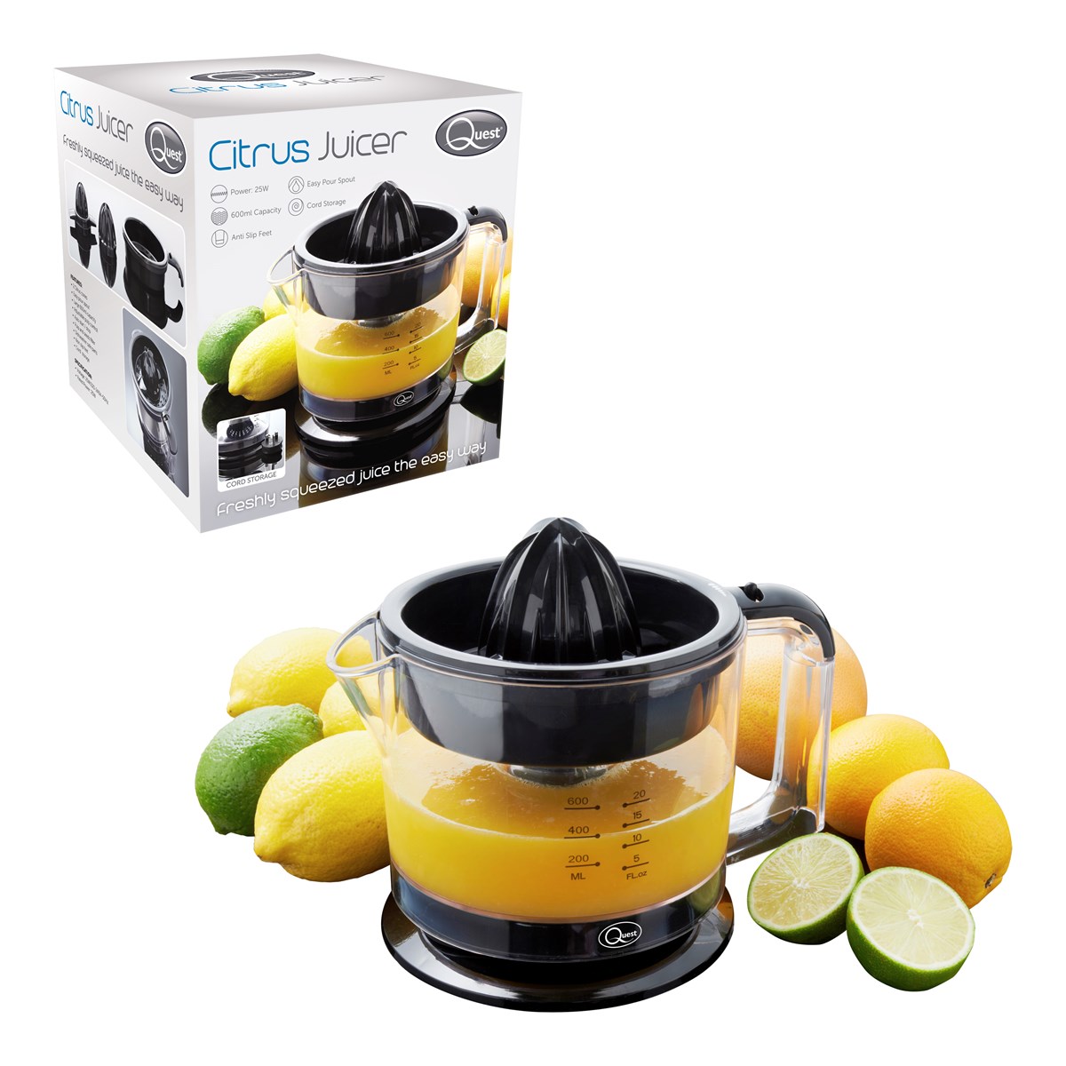 Quest Electric Citrus Juicer Black