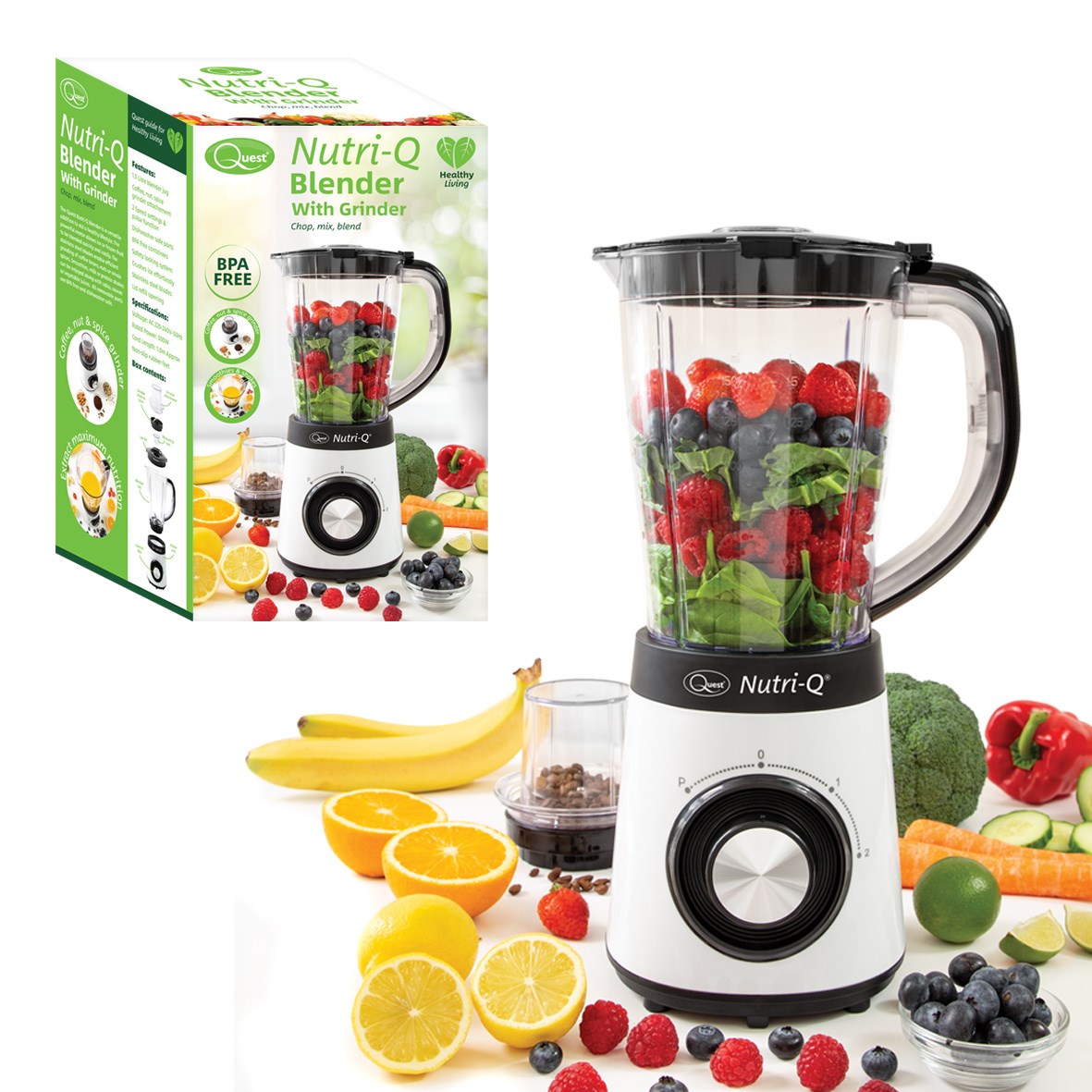NutriQ Blender with Coffee Grinder