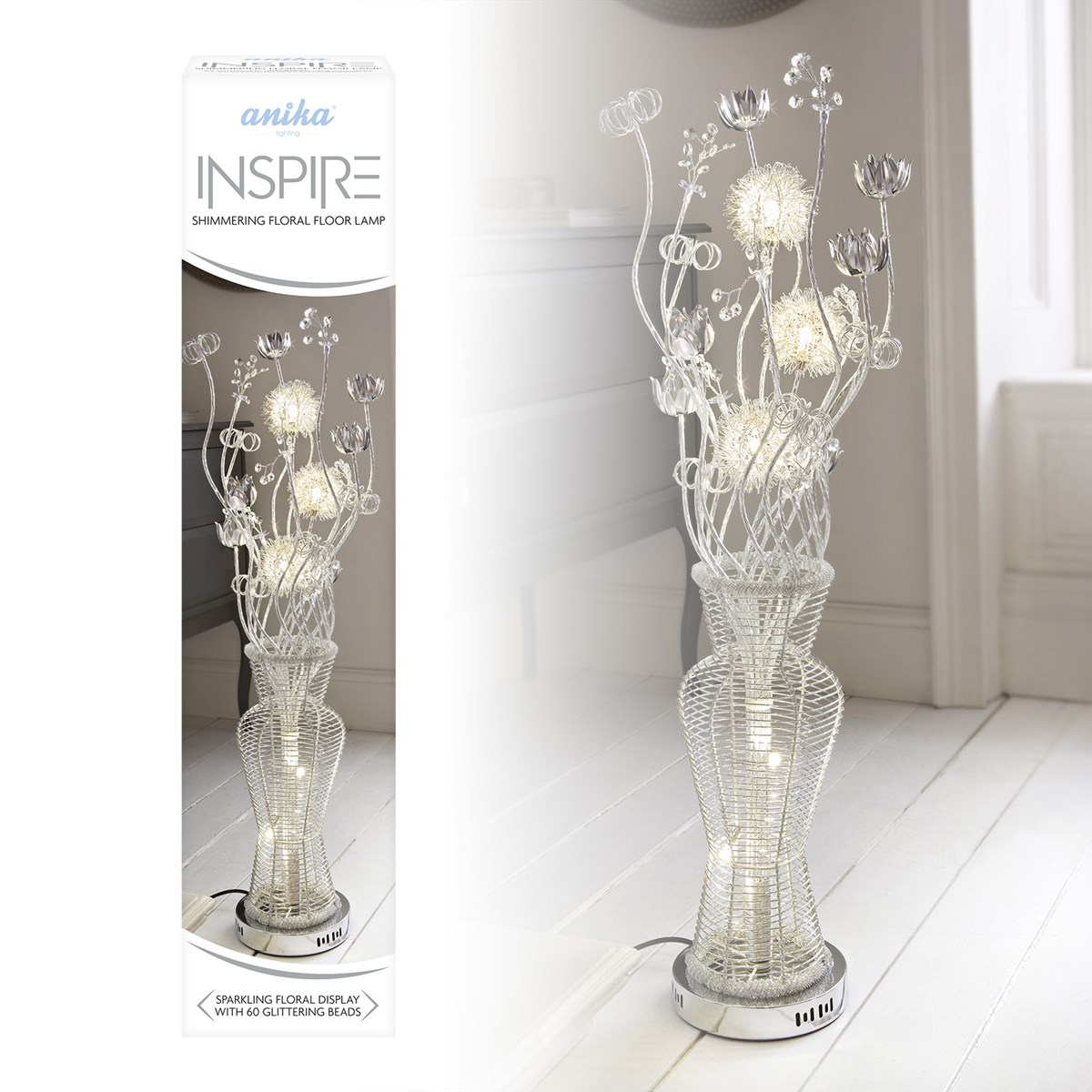 100cm Aluminium Flower Floor Lamp 100cm Aluminium Flower Floor Lamp